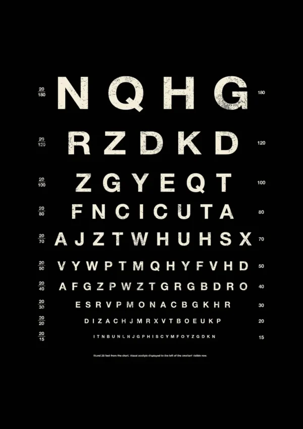 Oftalmología Negra Vintage