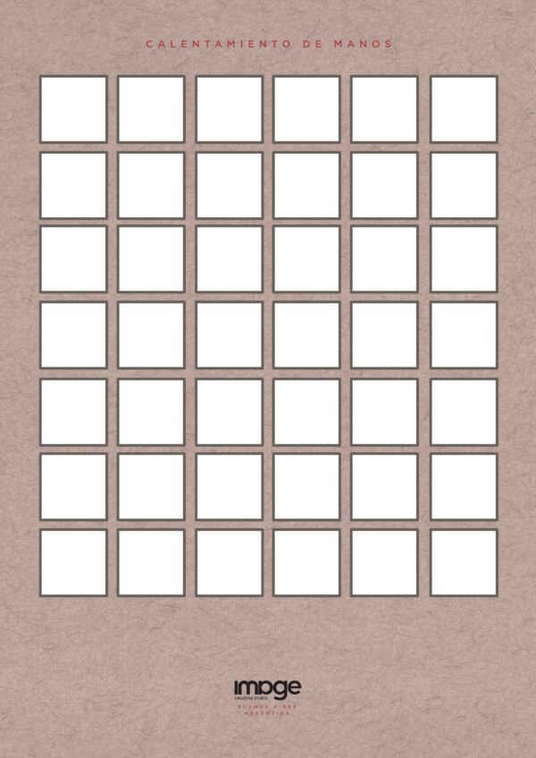 Hoja Pauta - Calentamiento de manos