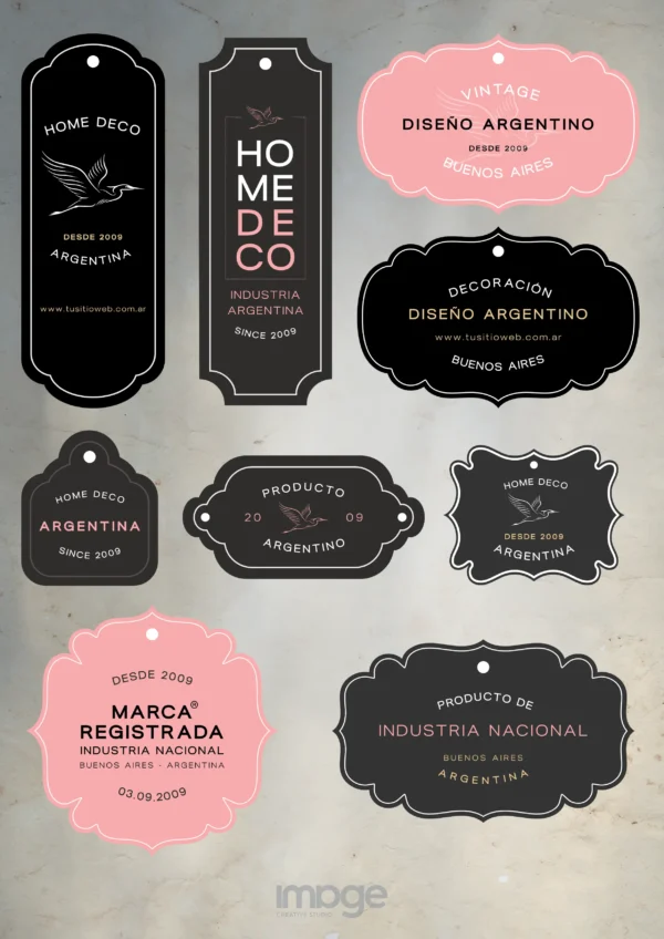 Etiqueta - Vintage